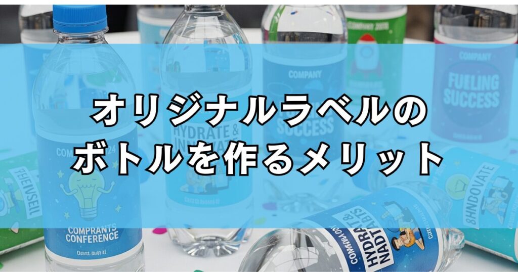 オリジナルラベルのボトルを作るメリット