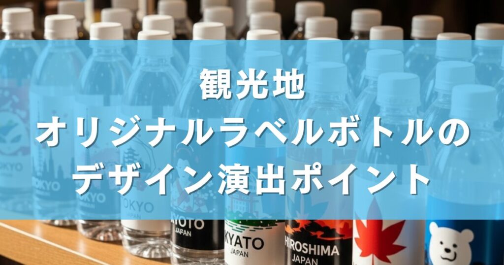 観光地オリジナルラベルボトルのデザイン演出ポイント