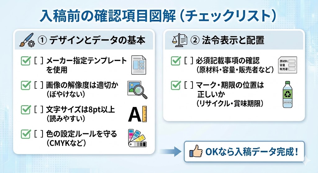 デザインとデータの注意点
